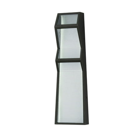 

ET2 Lighting E30124-144BK Totem - 20W 2 LED Outdoor Wall Mount-20 Inches Tall and 6 Inches Wide