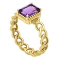 thumbnail image 3 of 18K Gold Over Brass Natural Amethyst - Brazil Ring s.5 Jewelry RM-1749 TGR1015_A_5, 3 of 6