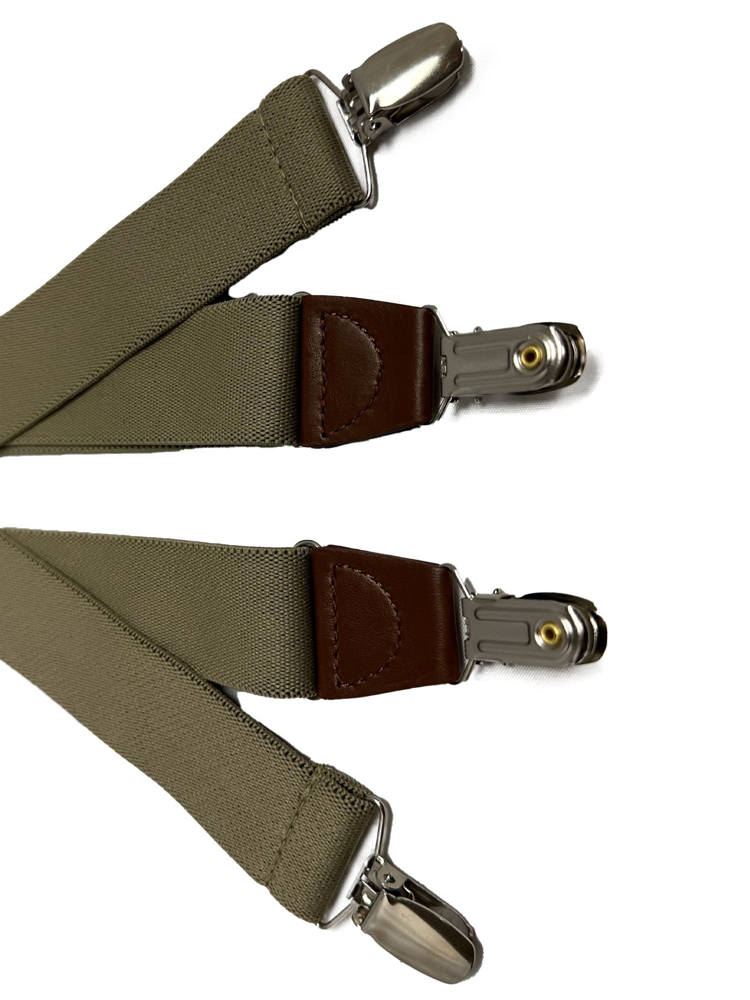 George Men's 1.25" Taupe Suspenders