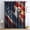 Red White Blue, variant on Bald Eagle Blackout Curtains 63 inch Length, Thermal Insulated Room Darkening Grommet Drapes for Living Room & Bedroom, Eagle Mountain Landscape Window Treatments & Home Decor, 2 Panels Set