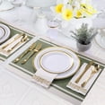 thumbnail image 4 of 175 pieces of dinner cutlery set, suitable for 25 guests - disposable plastic plates, heavy-duty, including 25 dinner and salad plates, cups, and cutlery set for wedding parties, 4 of 6