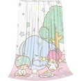 thumbnail image 2 of Anime Cartoon Blanket Little Twin Stars Pink Soft Plush Fuzzy Throw Blanket for Adults Kids Bedroom Bed Couch Office All Season Facecloth Blanket Throw 40"x50", 2 of 6