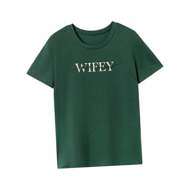 Camiseta de mujer ropa ligera y elegante para mujer, cómoda y suave camiseta con cuello redondo S