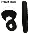 thumbnail image 3 of Black Round Medallion Pu Decorative Ceiling Fan Light Fixtures Covers Plate, 3 of 10