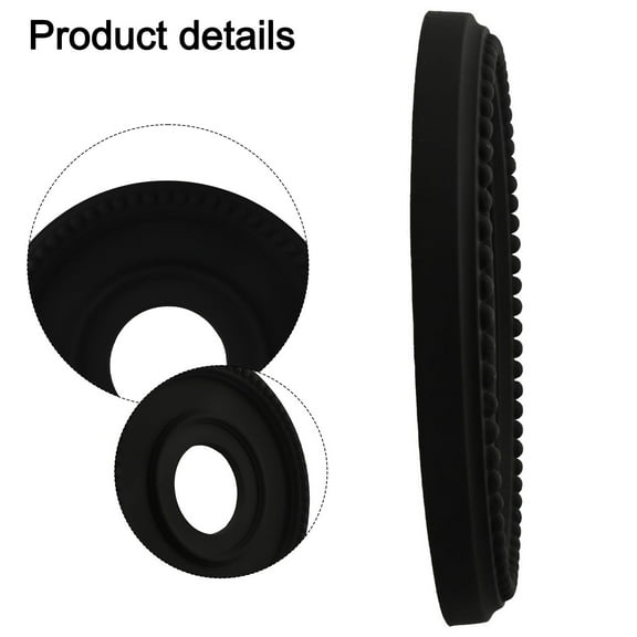 Goodhd Black Round Medallion Pu Decorative Ceiling Fan Light Fixtures Covers Plate