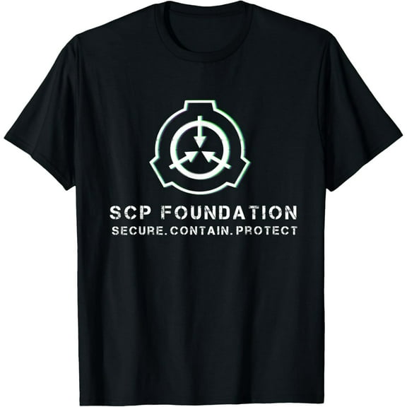 SCP Foundation Secure Contain Protect Glitch Blur Tee
