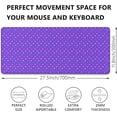 thumbnail image 3 of Purple Mouse Pad Star Mouse Mat with Non-Slip Rubber Base Wave Mousepad Stitched Edges Keyboard Desk Pad,Star Mouse Mat Mousepad for Computer Office Home Work(31.5x11.8 inch), 3 of 6