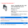thumbnail image 2 of Starter - Compatible with 1999 - 2003 Ford F-350 Super Duty 7.3L V8 2000 2001 2002, 2 of 4