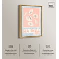 thumbnail image 2 of Sea Shell Poster Canvas Trendy Coastal Print by Art Remedy, Gold Frame, 10" x 15", 2 of 7