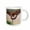 White, variant on 3drose, Harriss Hawk Landing on Perch Limb., 15oz Mug