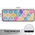 thumbnail image 5 of Kitchen Rugs Sets Of 2,Multi Color Floral Checkered Pattern Anti Fatigue Kitchen Mat Rugs Non Slip Washable,Decorative Kitchen Floor Mats for Kitchen,Sink,Laundry,17"x47"+17"x47", 5 of 5