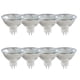 thumbnail image 1 of Paquete de 8 focos halógenos MR16 GU5.3 de 20 W y 12 V, regulables, blanco cálido de 2700 K, 210 LM, bombilla reflectora halógena, foco GU5.3 con base de dos pines y ángulo de haz de 36°., 1 of 6