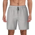 thumbnail image 3 of Uemuo Airplane Pattern Mens Swim Trunks Quick Dry Board Shorts with Mesh Lining, Stretch Beach Shorts Quick Dry No-Chafing Board Shorts-, 3 of 9