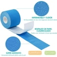 thumbnail image 2 of 12 Rollos de Cinta Kinesiología, 5CM * 5M Deportiva Resistente al Agua, Vendaje Neuromuscular Adhesivo, Alivio del Dolor Muscular, Transpirable sin Látex, Elástico, Impermeable 12pcs, 2 of 7