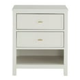thumbnail image 3 of Weston Home Danica Modern 2-Drawer Nightstand, White, 3 of 8