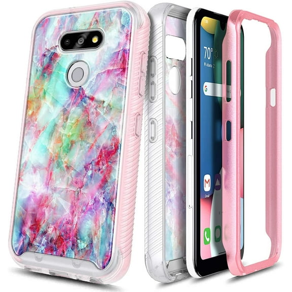 For LG Phoenix 5 Case, LG Aristo 5/K31/K31 Rebel L355DL/Tribute Monarch/LG K8X/Fortune 3/Risio 4 with Built-in Screen Protector, Nagebee Full-Body Protective Bumper Shockproof Case (Fantasy)