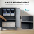 thumbnail image 4 of HOMCOM Armoire de Rangement Industrielle en Acier Organisateur de Rangement, 4 of 10