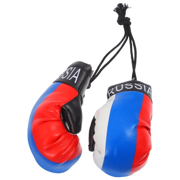 Soimiss 2Pcs Miniature Boxing Glove Car Pendant PVC Party Boxing Themed Parties