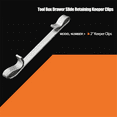 thumbnail image 5 of Upgrade Tool Box Drawer Slide Clamp 2-Inch Double Ring Tool Box Drawer Slide Clamp Replacement Parts 6pcs, 5 of 6