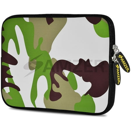 Kindle Designer Case Designer 7.75 Inch Soft Neoprene Sleeve Case Pouch for Alcatel ONETOUCH POP 7 LTE, Acer Iconia One 7, LG G Pad, Amazon Fire 7, Kindle/ Kindle HD 7, RCA 7 Tablet - Army ()