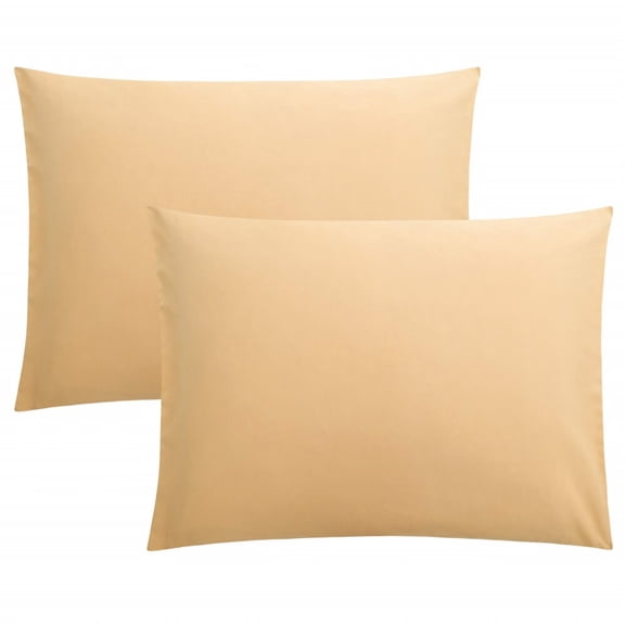 Pillow Cases Standard Size,Soft Pillowcases with Envelope Closure,Wrinkle,Stain Resistant Pillow Covers,19x28,Light Taupe