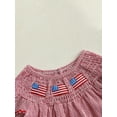 thumbnail image 5 of Okbabeha Toddler Baby Girl 4th of July Outfits Infant Ruffle USA Flag Fourth of July Dress Summer Independence Day Clothes, 5 of 7