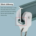 thumbnail image 3 of GXCZ Curtain Rods For Windows Heavy-Duty Ceiling Or Wall Curtain Track, Flexible Bendable Curtain Rail System 70-600cm Curved Rv Curtain Track, Ceiling Track For Curtains(White-ceiling,150cm/4.9ft), 3 of 7