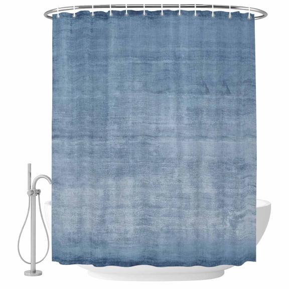 72x78 Inch Shower Curtain Vintage Blue Bathroom Decor, Waterproof Fabric Bathtub Bath Curtains Decorative Modern Abstract Retro Art Extra Long Shower Curtain Set with Hooks