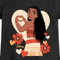 thumbnail image 3 of Disney Princess - Love Moana - Toddler and Youth Girls Short Sleeve Graphic T-Shirt, 3 of 5
