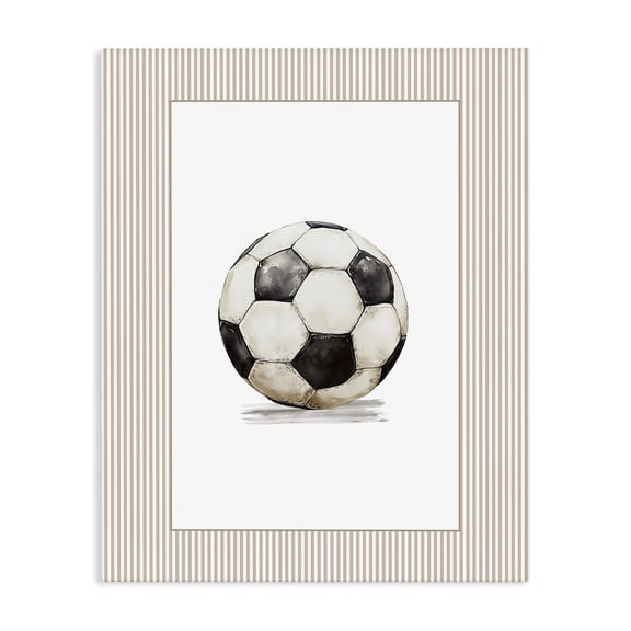Stupell Industries Vintage Sports Soccer Ball Canvas Wall Art, design by Christine Simpson Art