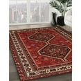 thumbnail image 3 of Ahgly Company Machine Washable Indoor Square Traditional Sienna Brown Area Rugs, 3' Square, 3 of 7