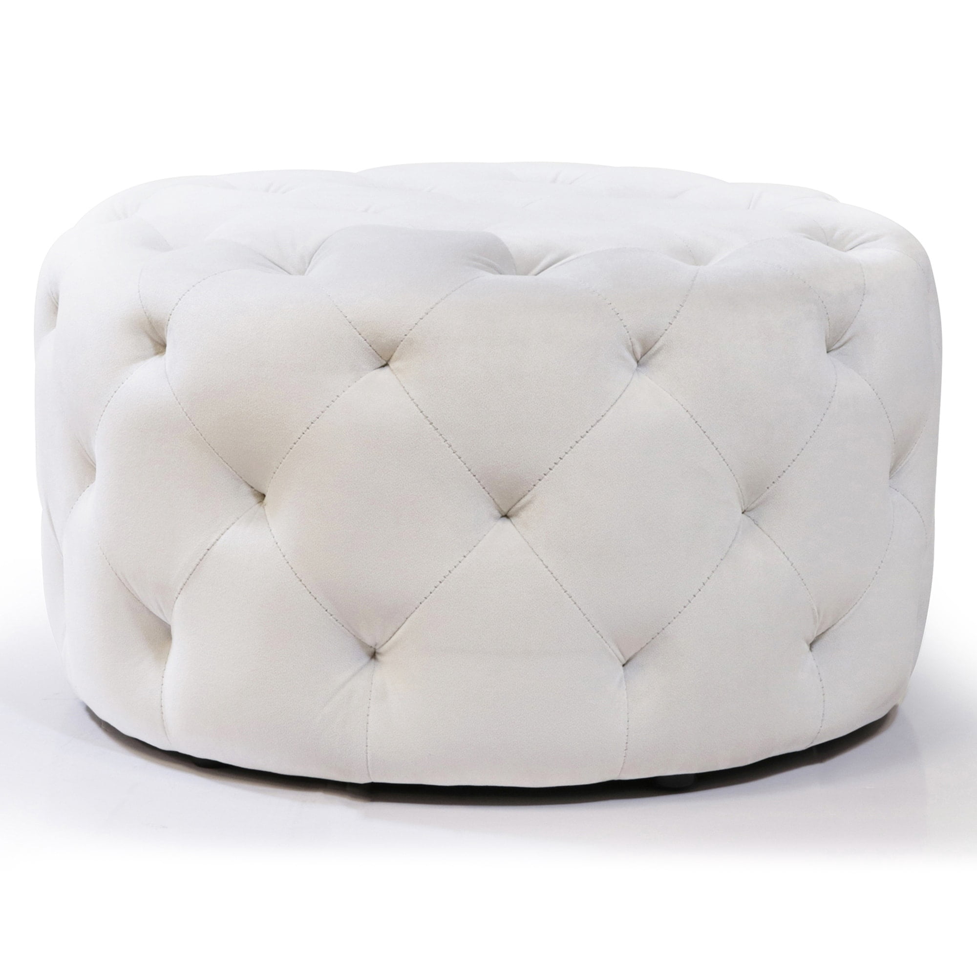 Warehouse of Tiffany Meerna 24-inch Round Tufted Padded Ottoman