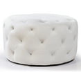 thumbnail image 3 of Warehouse of Tiffany Meerna 24-inch Round Tufted Padded Ottoman, 3 of 5