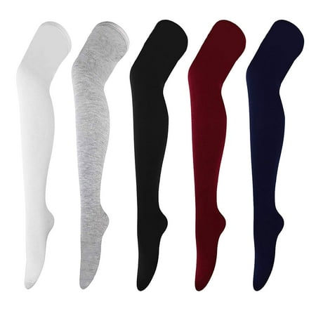

Fsqjgq Shirt Purge Women Solid Color Knit Thigh High Socks Over The Knee High Leg Warmers Winter Long Boot Stockings His Her Stockings Cotton Black
