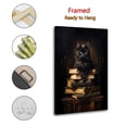 thumbnail image 2 of Victorian Gothic Cat on Books Artworks Canvas Poster Room Aesthetic Wall Art Prints Home Modern Decor Gifts 16x24inch(40x60cm), 2 of 6