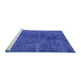 thumbnail image 2 of Ahgly Company Machine Washable Indoor Rectangle Oriental Blue Industrial Area Rugs, 8' x 12', 2 of 4