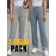 thumbnail image 3 of Set De Dos Pants De Mujer Pantalones Anchos Casual O Elgante Pans Stretch, 3 of 5