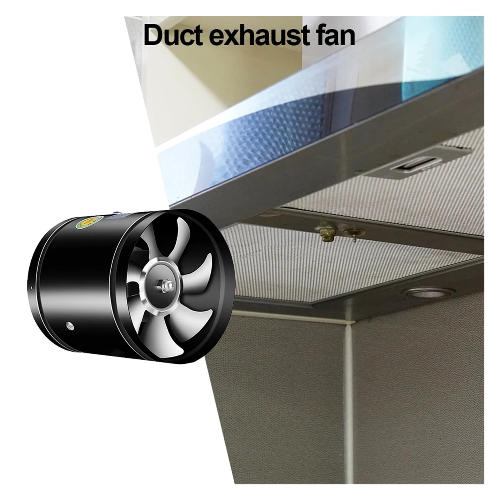 4/6/8 Inch Powerful Silent Exhaust Fan Toilet Ventilator Bathroom Air Extractor Kitchen Smoke Extractor Exhaust Vent Blower ,Easy Installation