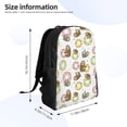 thumbnail image 4 of Easygdp Donut Sloth Mochila Versátil y Elegante: Comodidad, Almacenaje y Durabilidad para la Universidad, Trabajo, Viajes y Uso Diario, 4 of 8