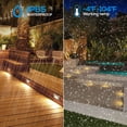 thumbnail image 3 of LEONLITE 3W Surface Mount Low Voltage LED Step Lights, 3000K Warm White, Pack of 6, 3 of 7