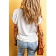 thumbnail image 3 of FOLUNSI White Ribbed Tee: Stylish, Soft, Perfect Fit - Shop Now!, 3 of 8