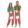thumbnail image 3 of IAUYY Unisex Adult Onesie Pajamas Ultra-Soft Crystal-Soft Fabric, Halloween Adult Onesie Pajamas Adults,With a Zipper Plus Size Onesie Pajamas, Cute Elements, 3 of 7