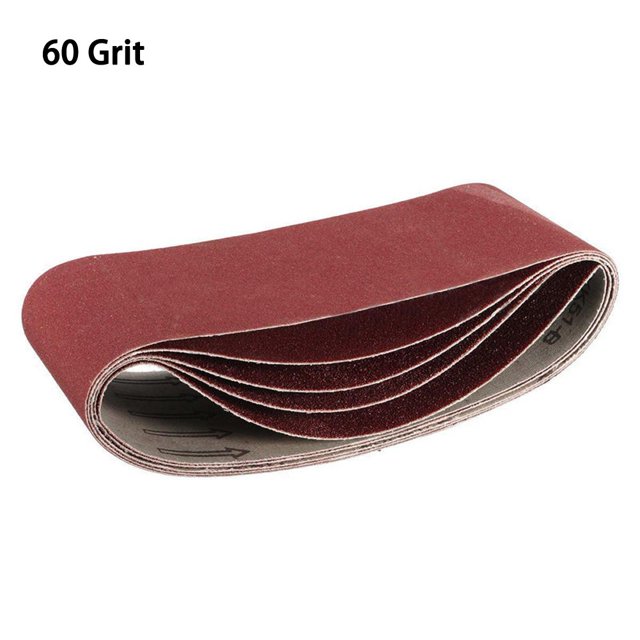 5 Pcs 75×457mm Sanding Belts Polishing Grinding Woodworking Sandpaper Abrasive