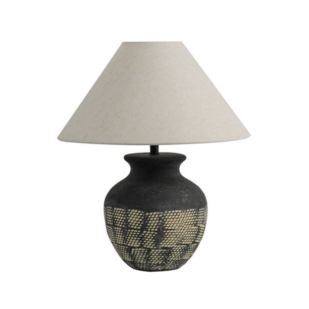 Lámpara de mesa de cerámica decorativa for sala de estar, dormitorio y lámpara de noche.