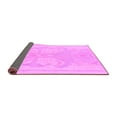 thumbnail image 2 of Ahgly Company Indoor Round Abstract Purple Modern Area Rugs, 3' Round, 2 of 4