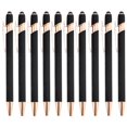 thumbnail image 1 of Wmhsylg - Paquete de 12 bolígrafos de punta fina de oro rosa con punta de 1,0 mm, escritura suave, bolígrafos metálicos para pantallas, 1 ml, color negro, para oficina, manualidades y papelería, 1 of 8