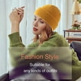thumbnail image 4 of 1. SUAVE Y LIGERO: paquete de 2 gorros de moda incluidos, hechos de poliéster, viscosa y nailon de alta calidad, súper más suaves que los gorros acrílicos normales. La magnífica tecnología de punto, 4 of 5