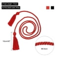 thumbnail image 2 of Uxcell 2Pack 67" Graduation Honor Cord with Tassel Polyester Yarn Honor Cord Black, Red, 2 of 6