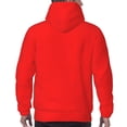thumbnail image 7 of Wukai Red Print Men Hoodies Fleece Sweatshirts Long Sleeve Sweaters Pullover Fall Outfits Winter Clothes-Small, 7 of 7