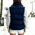 thumbnail image 4 of Edvintorg Womens Lightweight Puffer Vest Stand Collar Zip up Sleeveless Waistcoat Quilted Jackets with Pockets Plus Size, 4 of 7